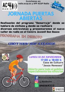 Cartel Puertas Abiertas (Programa Acup) 18-nov